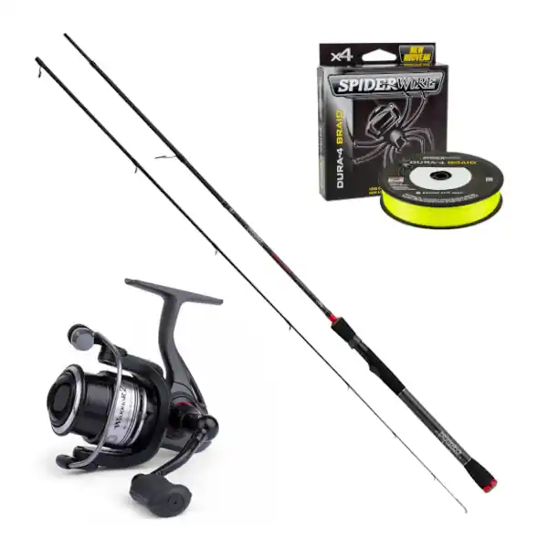 Superprijs Fox Rage Spin Set met Prism hengel, Warrior 2 molen & Spiderwire!