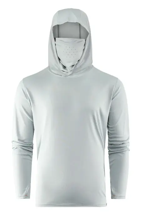 Grundens Tough Sun Masked Hoodie UPF 50 Iceberg L Bestel Nu