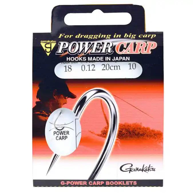 Gamakatsu Power Carp Barbless (20cm) 18 (0.12mm) Flitsaanbieding