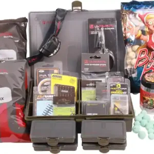 Direct Verzonden Carp Adventure Tacklebox, gevuld met end-tackle van bekende A-merken!