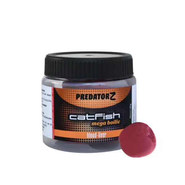 Exclusieve Aanbieding Predator-Z Catfish Mega Boilie, 30mm, 50g blood-fish