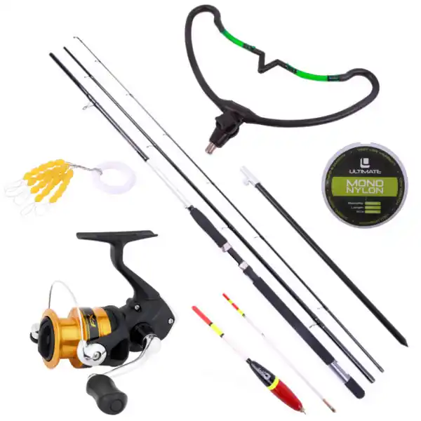 Match Set met Sensas hengel, Shimano molen en veel accessoires! Hete Deal