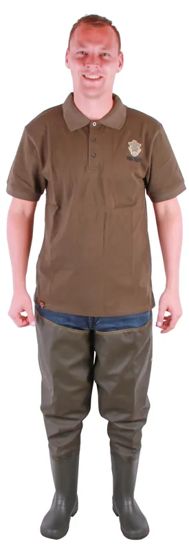 Premium Fisharp Lightweight Thigh Wader Olive 42