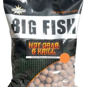 Alleen Vandaag Dynamite Baits Hot Crab & Krill Boilies (1.8kg) 15mm