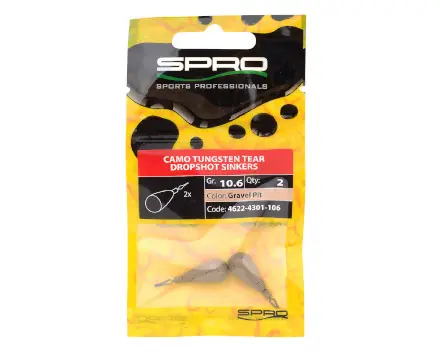 Spro Camo Tungsten Tear Dropshot Sinkers 3.5g Veilige Betaling