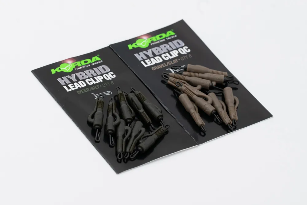Korda QC Hybrid Lead Clip (8pcs) Gravel / Clay Merkproduct