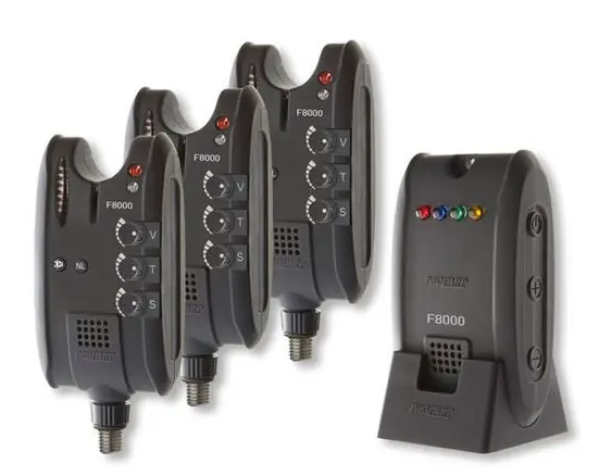Beperkte Voorraad Cormoran Pro Carp F-8000 Wireless Bite Indicator Set 3+1 (excl. batterijen)