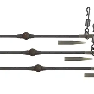 Actieprijs Fox Edges Tuff Tungsten Tubing Heli-Clip Rigs 50cm (3 Stuks)