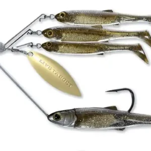 Laatste Versie Livetarget Lures Minnow Spinnerbait Dark Amber/Gold 4/0 (11g)