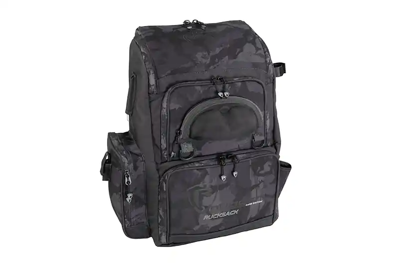 Fox Rage Voyager Camo Rucksack (incl. 4 Medium Shallow Tackleboxes) Rechtstreeks Van De Fabrikant