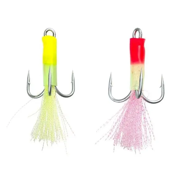 Fladen Luminous Treble Hooks (2 stuks) 1/0 Hoge Kwaliteit
