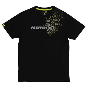 Hete Deal Matrix Hex Print T-Shirt Black L