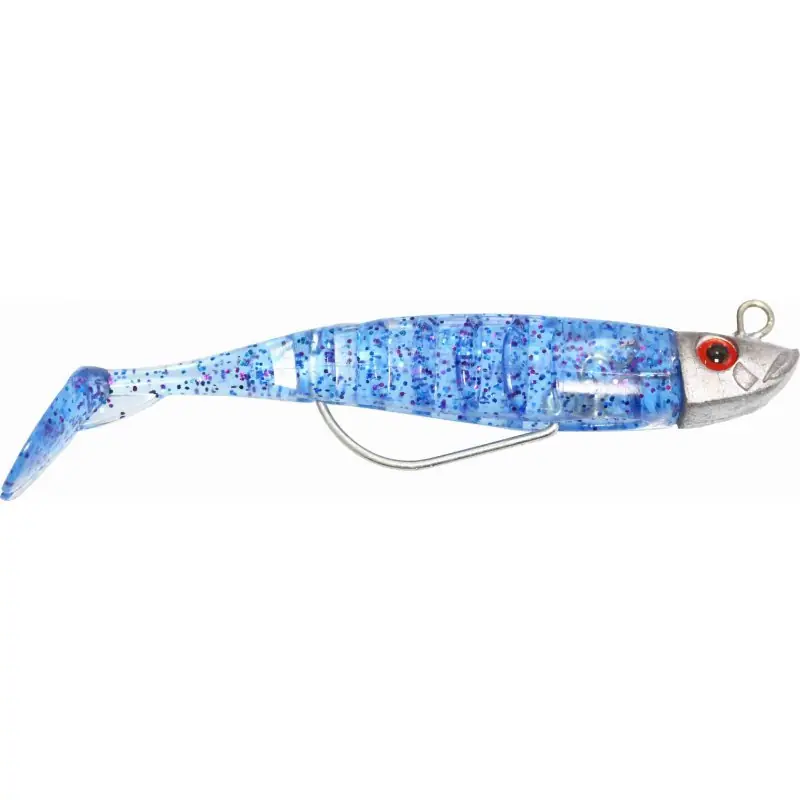 Hoge Kwaliteit Yamashiro Gadida Soft Minnow (1 Offset Jighead, 3 Bodies) Color 4