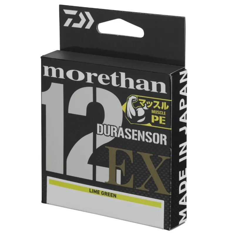 Daiwa UVF Morethan Durasensor Lime Green 12EX+Si3 Gevlochten Lijn (200m) 0.18mm/16.00kg Flitsaanbieding