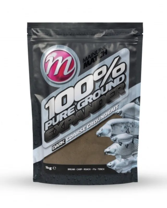 Mainline Expander Mix Dark 100% Pure Ground Expander Pellet Lokvoer (1kg) Gereduceerde Prijs