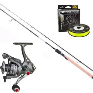 Op = Op Pezon & Michel Redoutable Spin Set inclusief Spiderwire Braid