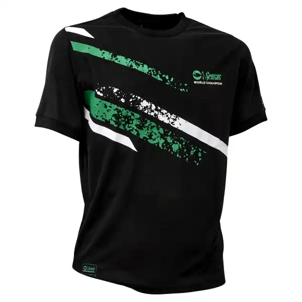 Sensas Stripes Black T Shirt L Meest Verkocht