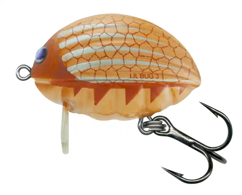 Salmo Lil' Bug 2cm Floating Plug Black Bug Beperkte Voorraad