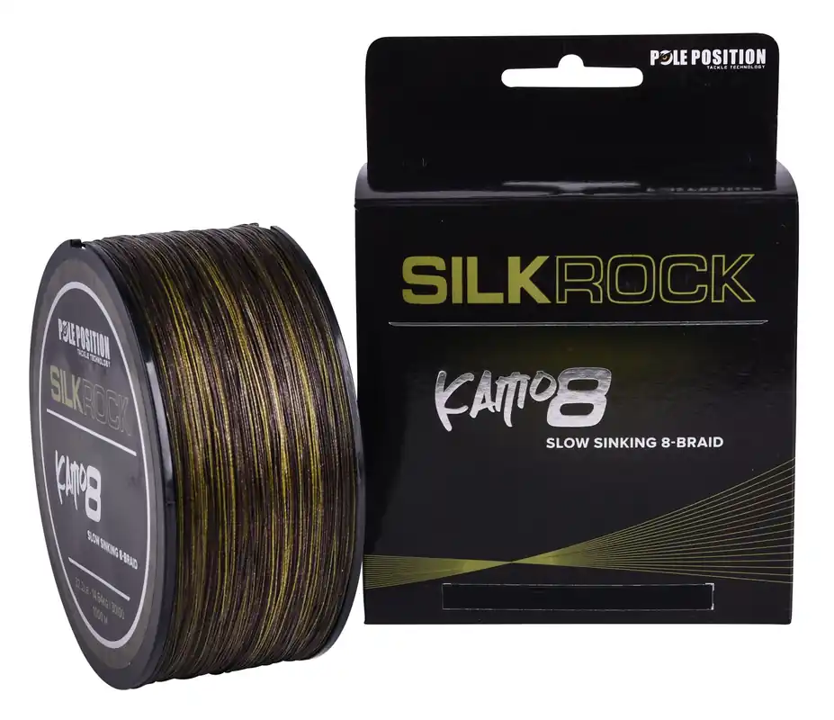 Pole Position Silkrock Kamo8 Braid Gevlochten Karperlijn 0.33mm (1000m) Beperkte Voorraad