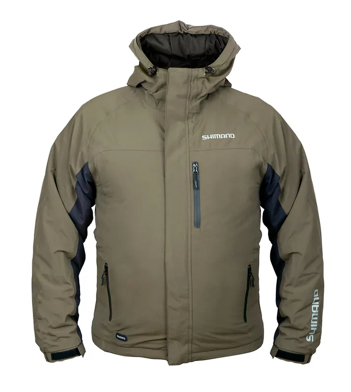 Shimano Rain Jacket Padded Green L Betaalbaar