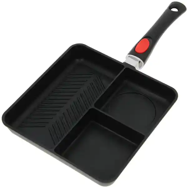 NGT 3-Vaks Pan met afneembaar handvat Gratis Retour