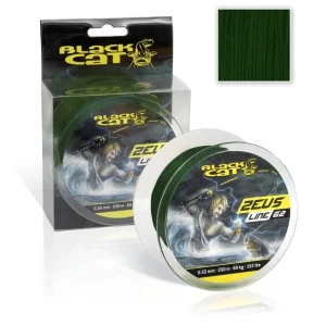 Weekendaanbieding Black Cat Zeus Line G2 Groen Gevlochten Lijn (400m) 0.55mm / 69kg