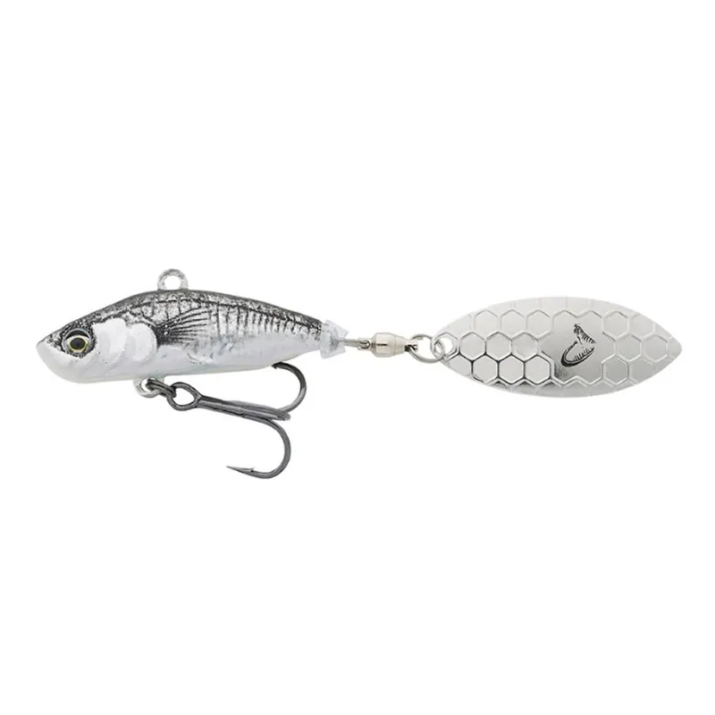 Direct Verzonden Savage Gear 3D Sticklebait Spintail Black Silver 6,5 cm