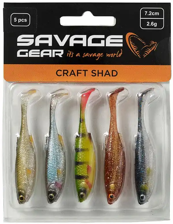 Savage Gear Craft Shad 8.8cm Clear Water Mix Finale Uitverkoop