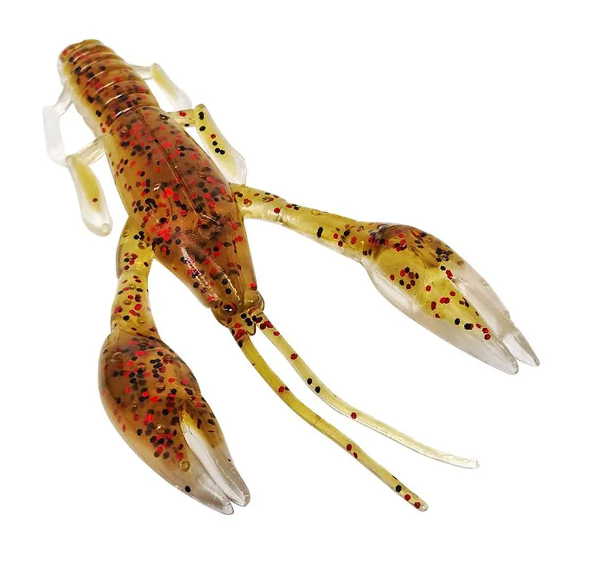 Gereduceerde Prijs Seika Krawallo Craw Green pumpkin red/ natural orange 50 mm