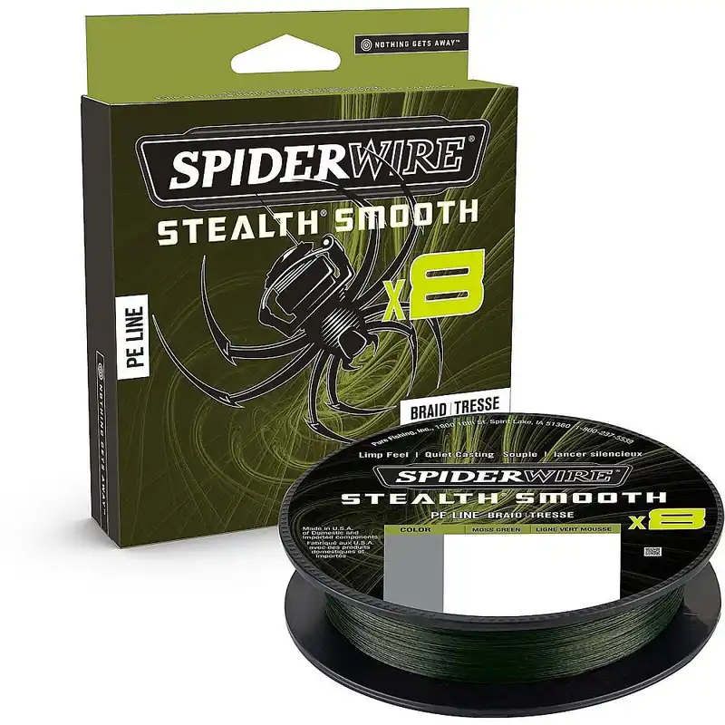 Populair Spiderwire Stealth Smooth X8 Gevlochten lijn 0,13 mm