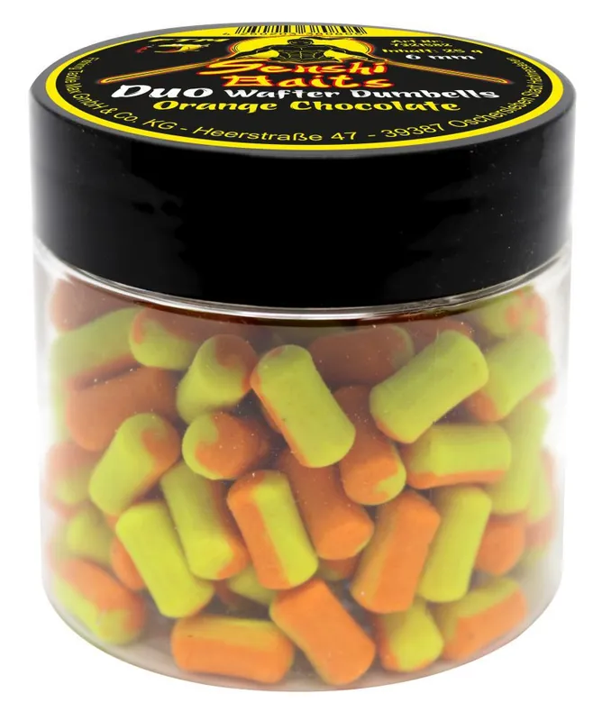 Bestel Nu Senshi Baits Duo Wafter Dumbells Orange Chocolate Banana 6 mm