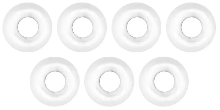 Omura Tungsten kralen Rond gat Wit 3,8 mm Direct Verzonden