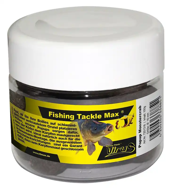 Laatste Versie FTM Monstercrab Pop up boilies 16 mm