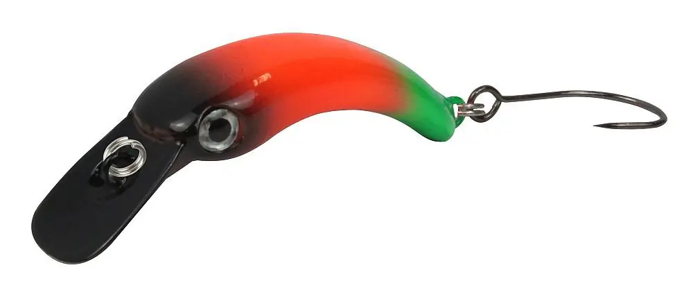 Gereduceerde Prijs FTM Wobbler Masu 74 Zwart/Rood/Groen