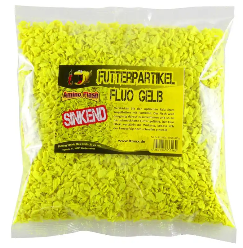 Shop Nu FTM voer partikel Fluo Zinkend Geel