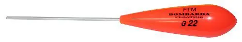 Gecertificeerd FTM Bombarde Drijvend Fluo Rood 15 gram