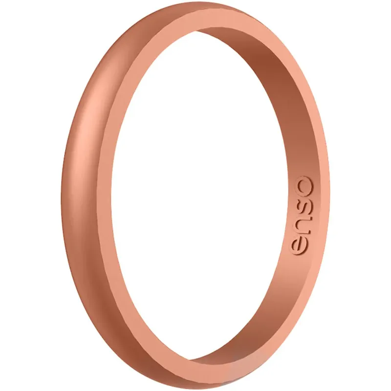 Actieprijs Enso Rings Halo Elements Series Siliconen Ring - Koper