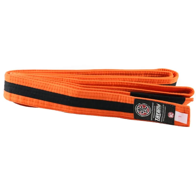 Tatami Fightwear IBJJF-rangband voor kinderen - Oranje/Zwart M0 Meest Verkocht