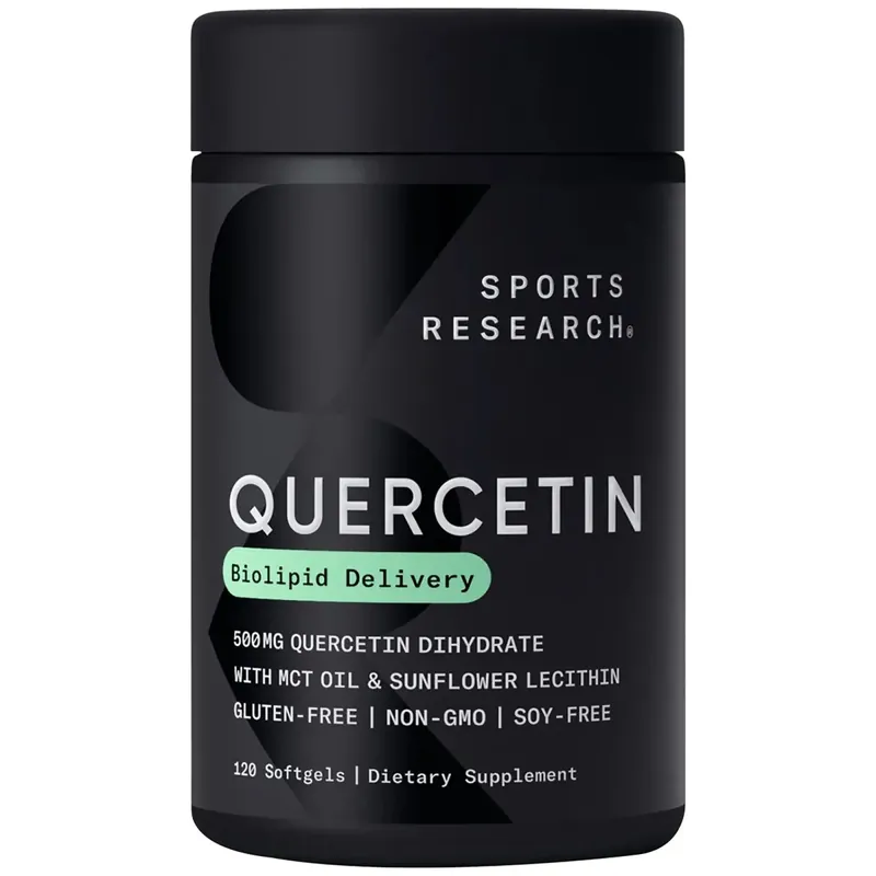 Populair Sportonderzoek Quercetine met Kokosnoot MCT Olie Voedingssupplement - 120 Softgels