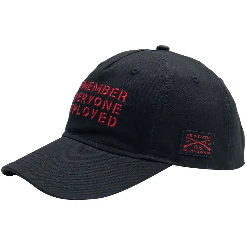 Grunt Style RED All Forces Hoed - Zwart Laatste Versie