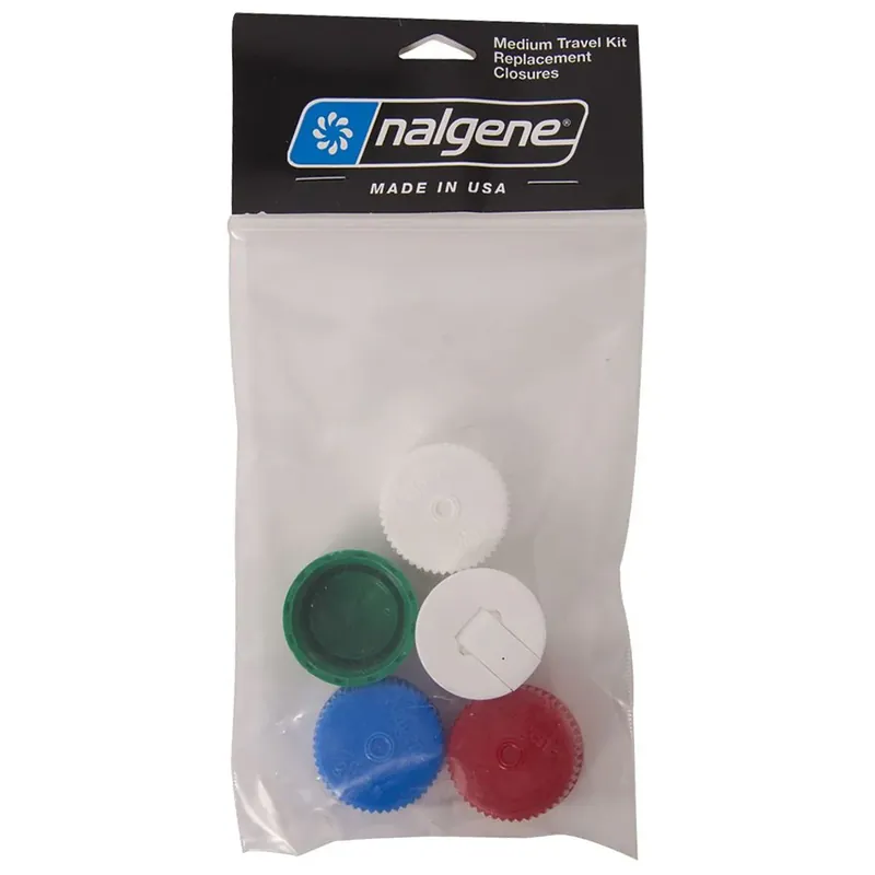 Alleen Vandaag Nalgene Travel Kit Vervangende Doppen 5-Pack - Multicolor