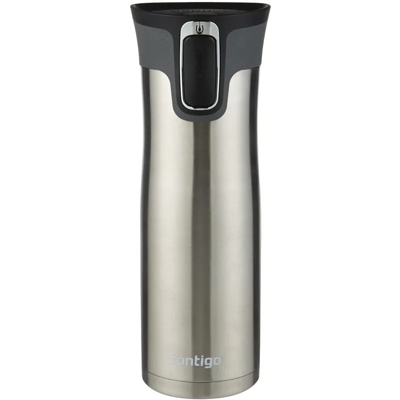 Beste Prijs Contigo 24 oz. West Loop 2.0 Autoseal roestvrijstalen reisbeker - Zilver