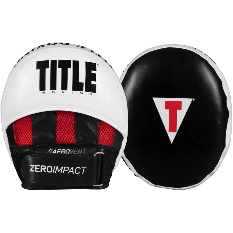 Titel Boxing Zero-Impact Rare Air Punch Mitts 2.0 - Zwart Direct Verzonden