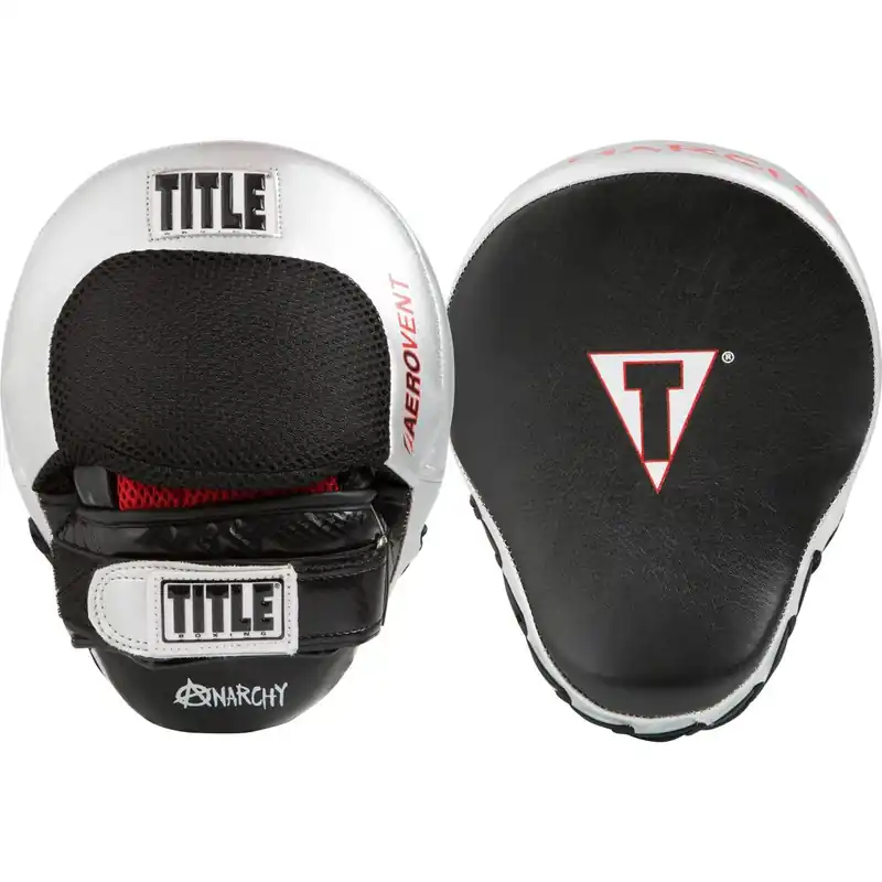Aanbieding Titel Boxing Aerovent Anarchy Punch Mitts - Zwart/Zilver
