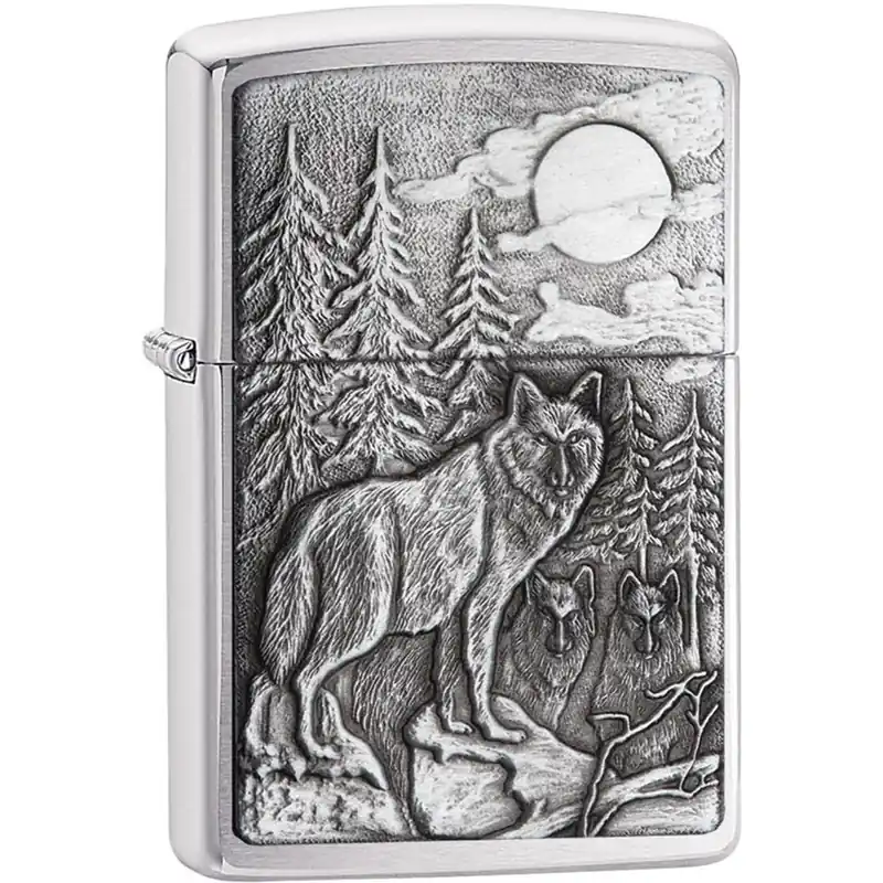 Direct Beschikbaar Zippo Timberwolves embleem zakaansteker