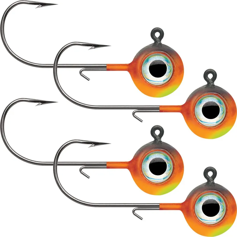 VMC Neon Moon Eye 1/4 Oz. 3D Holografische Jig - 4-Pack - Hot Tiger Fabrieksprijs