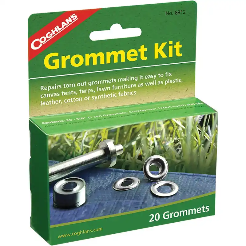 Koopje Coghlan's Grommet Kit, 20 stuks van 3/8", Reparatie en reparatie van canvas tenten, zeilen en stoffen