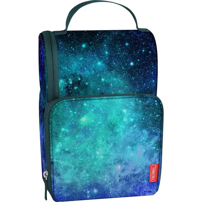 Veilige Betaling Thermos Kid's Tween Dual Compartment Soft Lunchbox Melkwegblauw