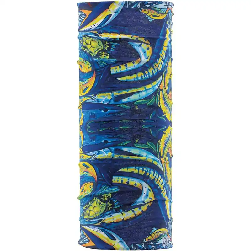 Gratis Retour Flying Fisherman Pasta Pantaleo SunBandit Multifunctionele Bandana Blauw Water