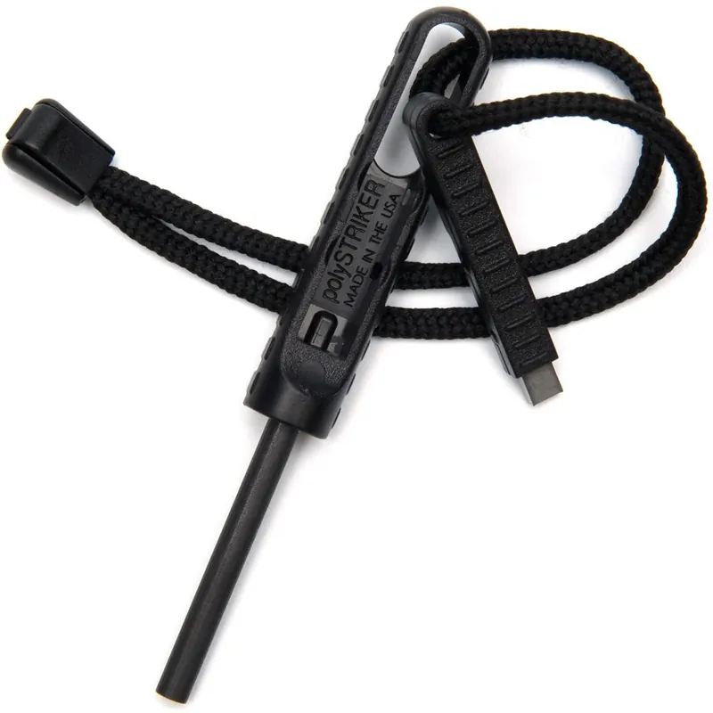 Meest Verkocht Exotac polySTRIKER Ultra-lichte Ferrocerium staaf vuurstarter Zwart